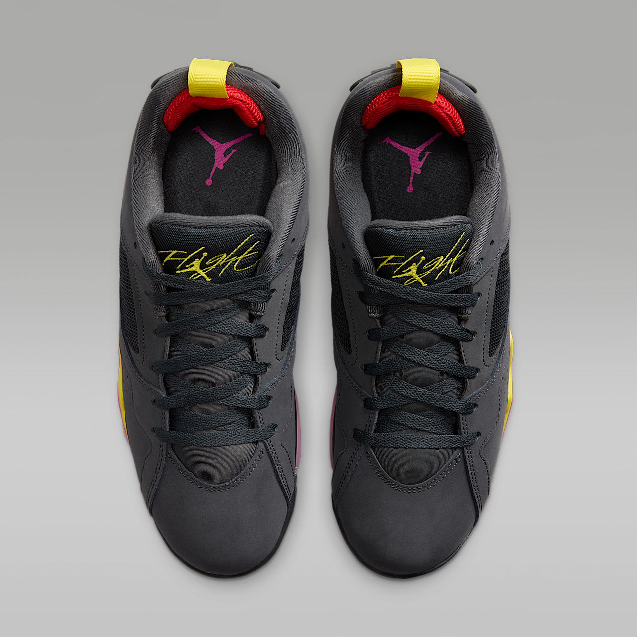 Nike Air Jordan sneaker Anthracite/Fire Pink/Light Arctic Pink/Opti Yellow