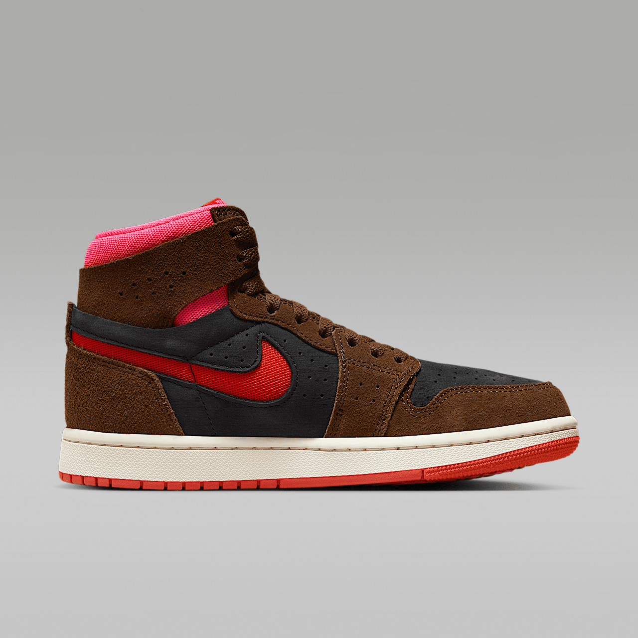 Nike Air Jordan 1 Zoom sneaker Cacao Wow/Zwart/Hyper Pink/Picante Red
