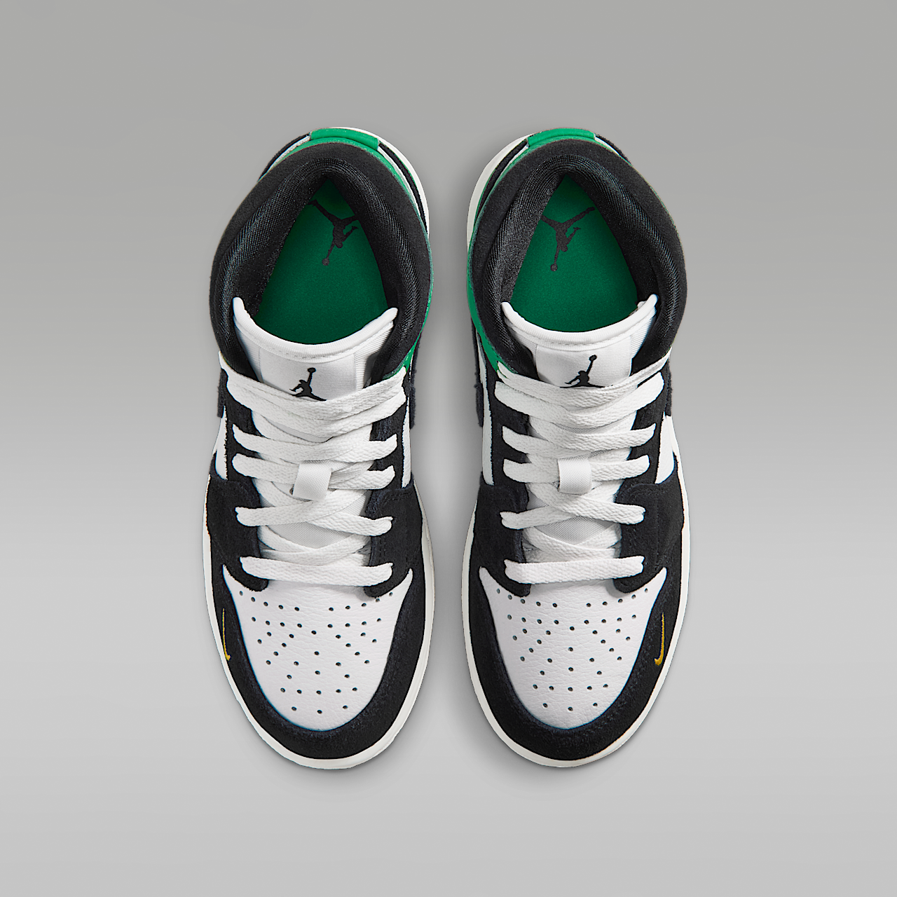 Nike Air Jordan sneaker Summit White/Lucky Green/University Gold/Zwart
