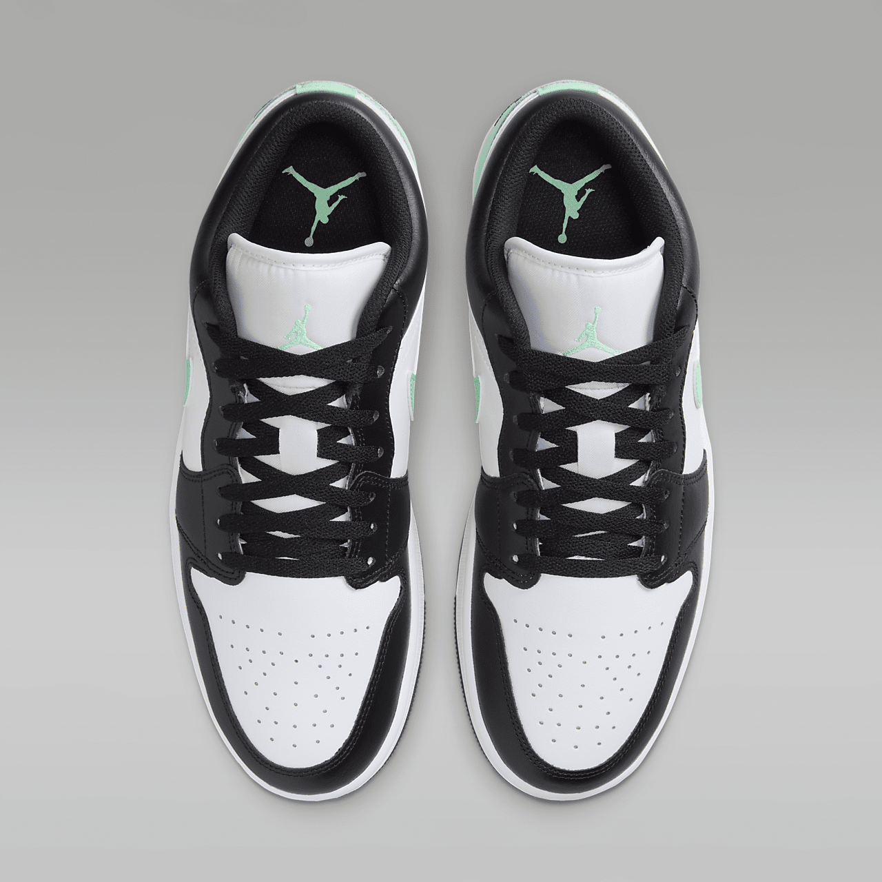 Nike Air Jordan 1 Low sneaker Wit/Green Glow/Zwart