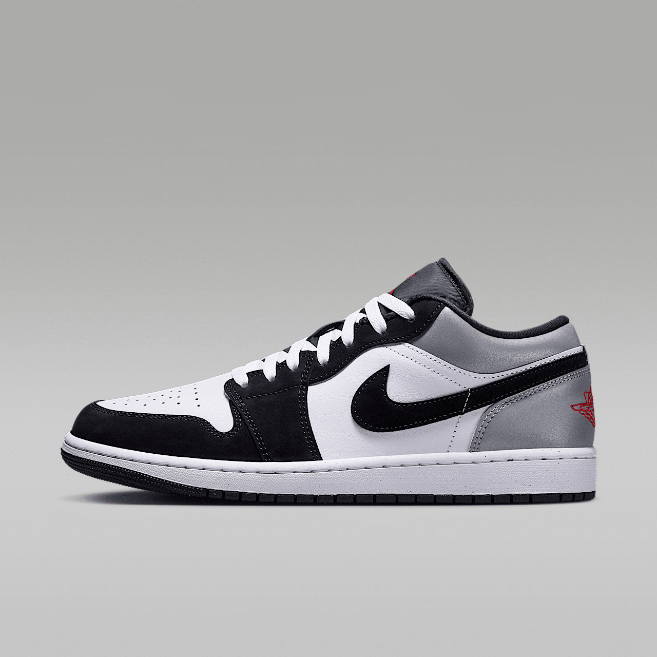 Nike Air Jordan sneaker Wit/Zwart/Matte Silver/Fire Red