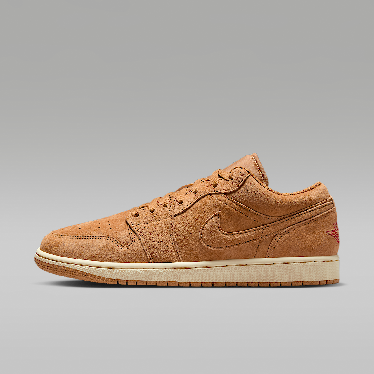 Nike Air Jordan sneaker Flax/Varsity Red/Muslin/Flax