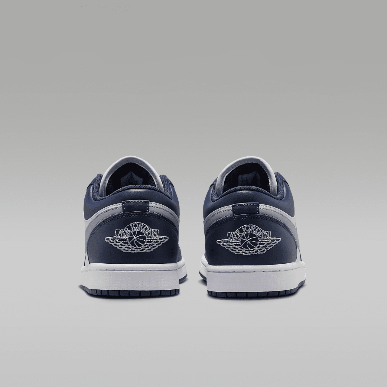 Nike Air Jordan 1 Low sneaker Wit/Midnight Navy/Wolf Grey