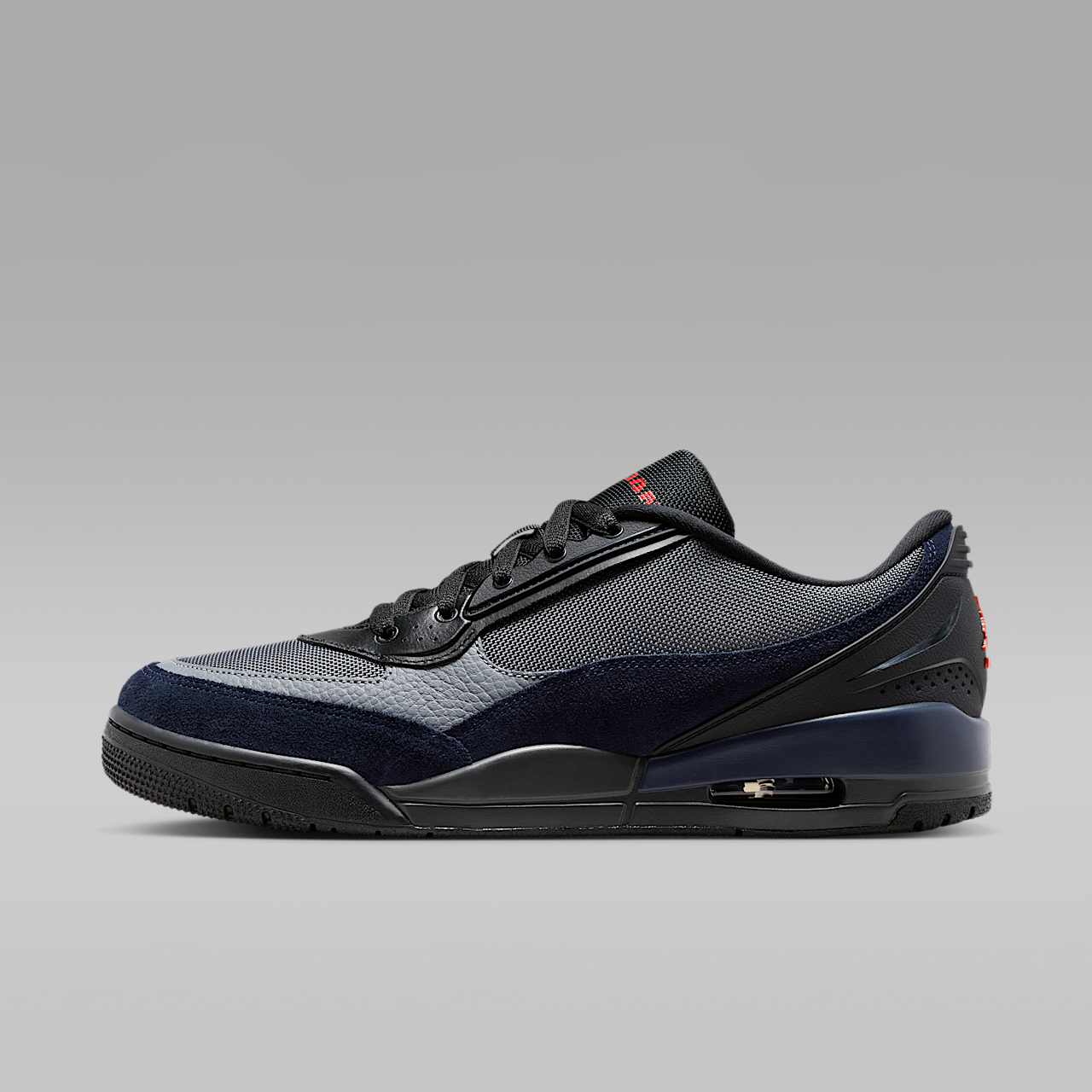 Nike Air Jordan sneaker Iron Grey/Zwart/Obsidian/Picante Red