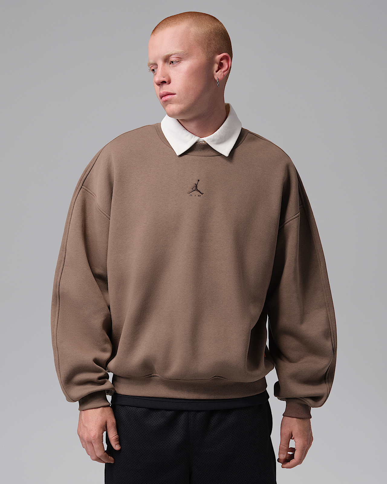 Мужской свитшот Jordan Brooklyn Oversized Fleece Crew-Neck