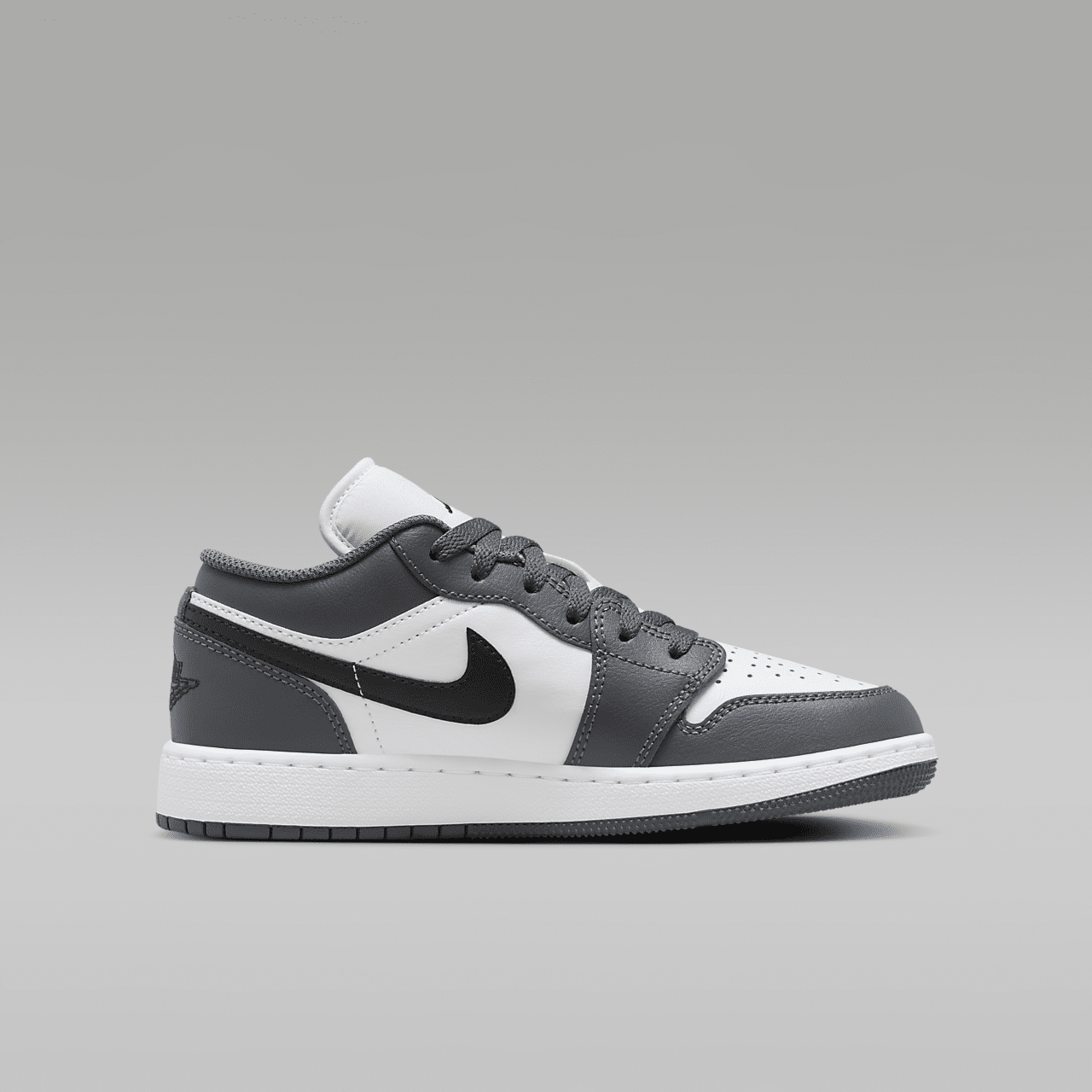 Nike Air Jordan 1 Low sneaker Wit/Iron Grey/Zwart