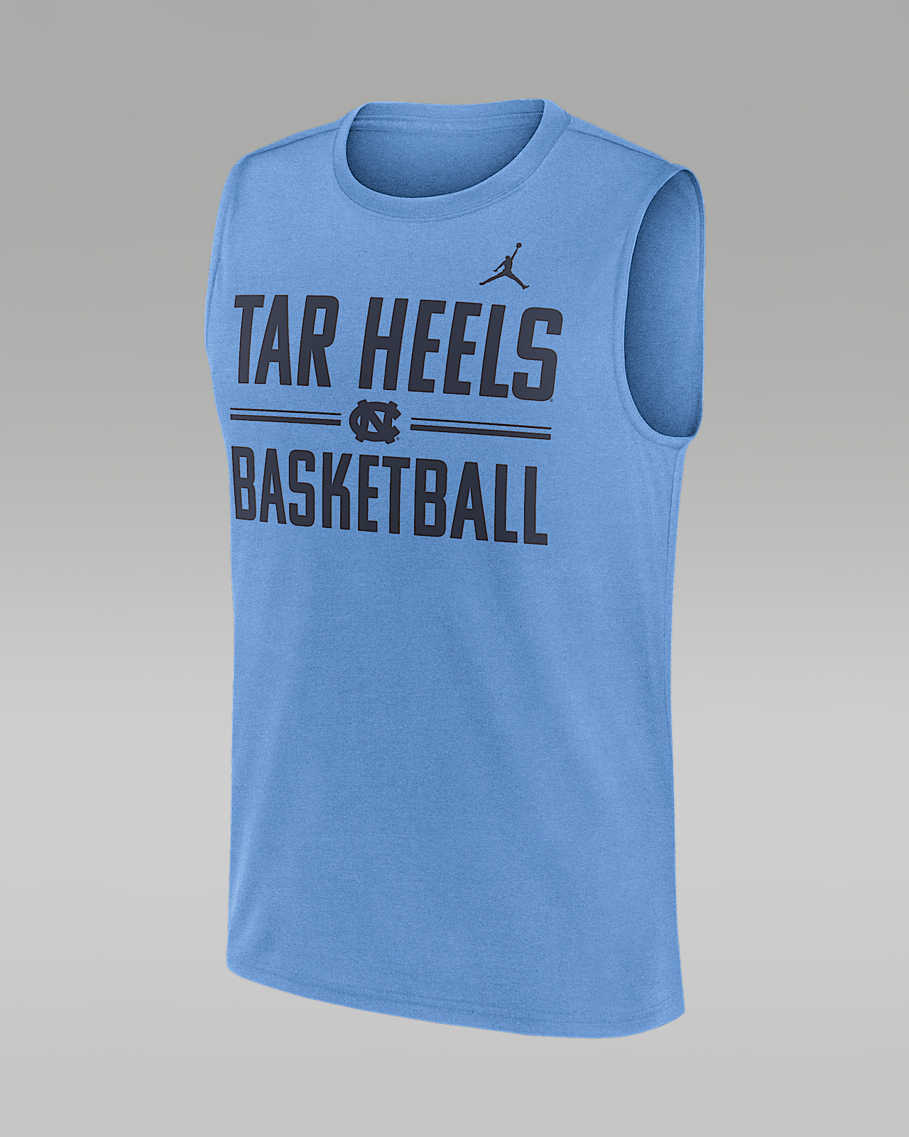Мужская футболка North Carolina Courtside Jordan Brand Dri-FIT College Sleeveless