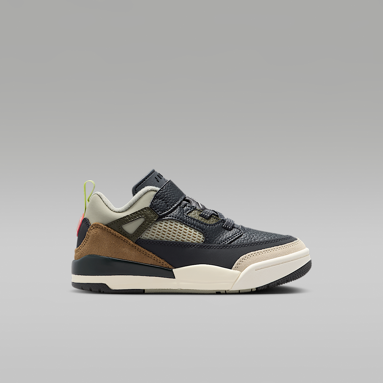 Nike Jordan Spizike Low sneaker Anthracite/Light Wild Mango/Cargo Khaki/Spruce Fog