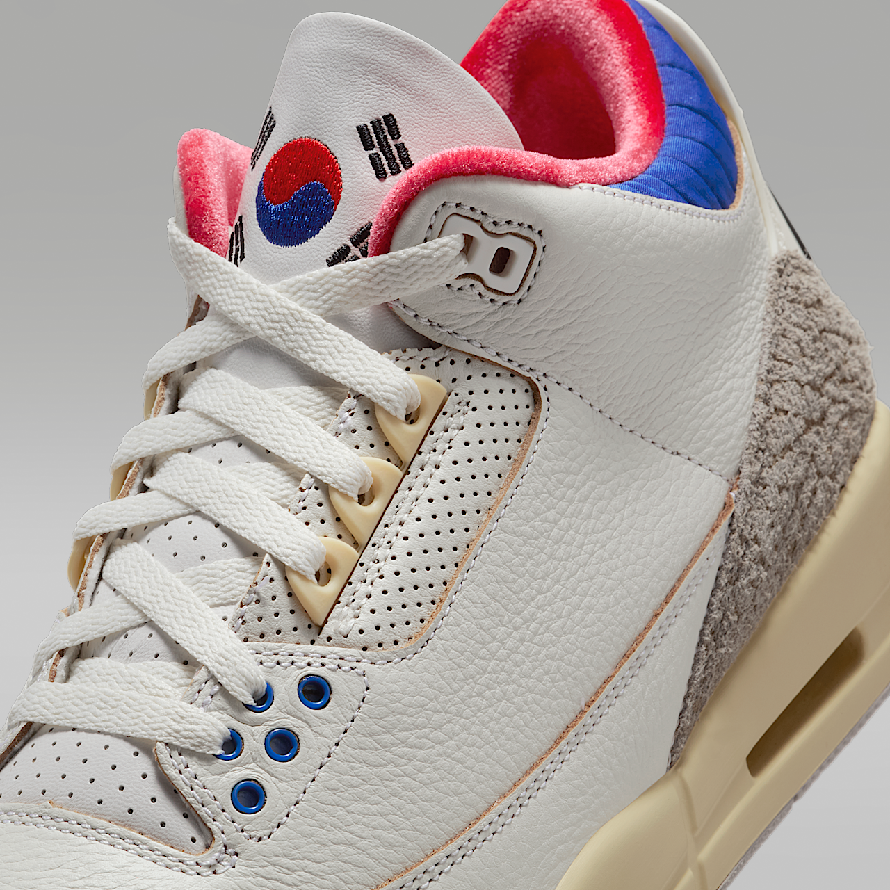 Nike Air Jordan sneaker Wit/Sport Royal/Challenge Red/Zwart