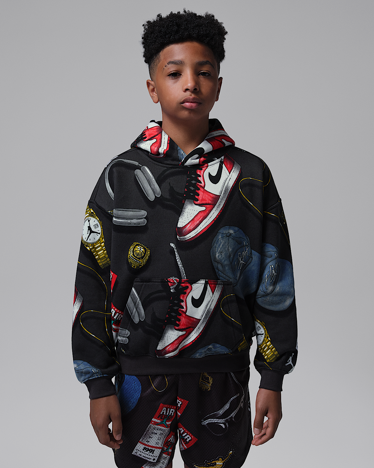 Детское худи Jordan Big Kids' Mike's Flight Kit Pullover Hoodie