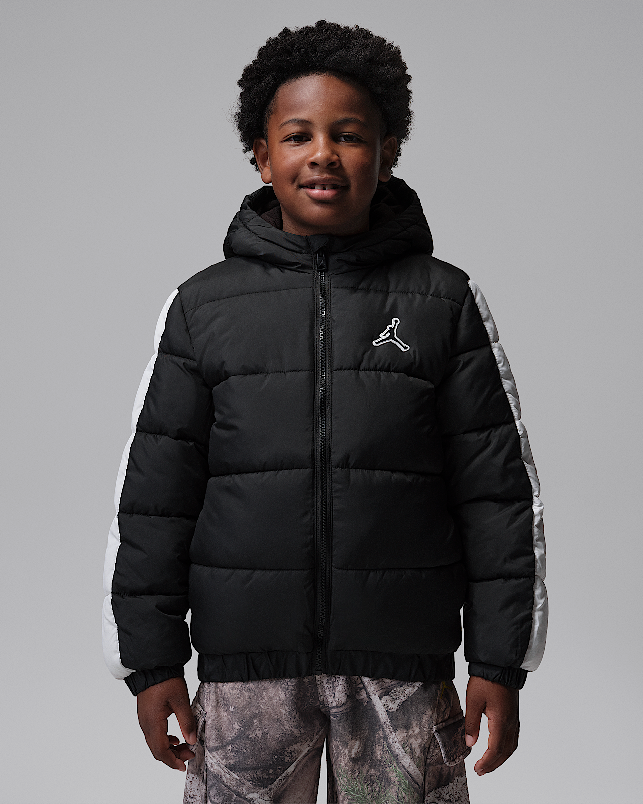 Детская куртка Jordan Big Kids' Colorblock Puffer