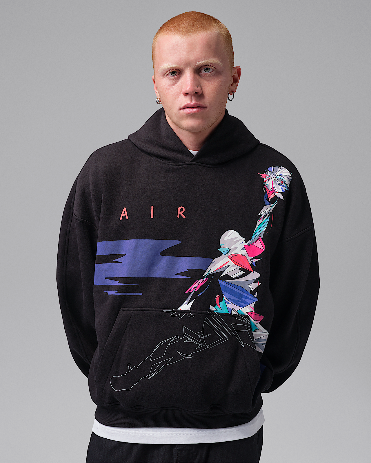 Мужское худи Jordan Brooklyn Oversized Graphic Fleece Pullover Hoodie