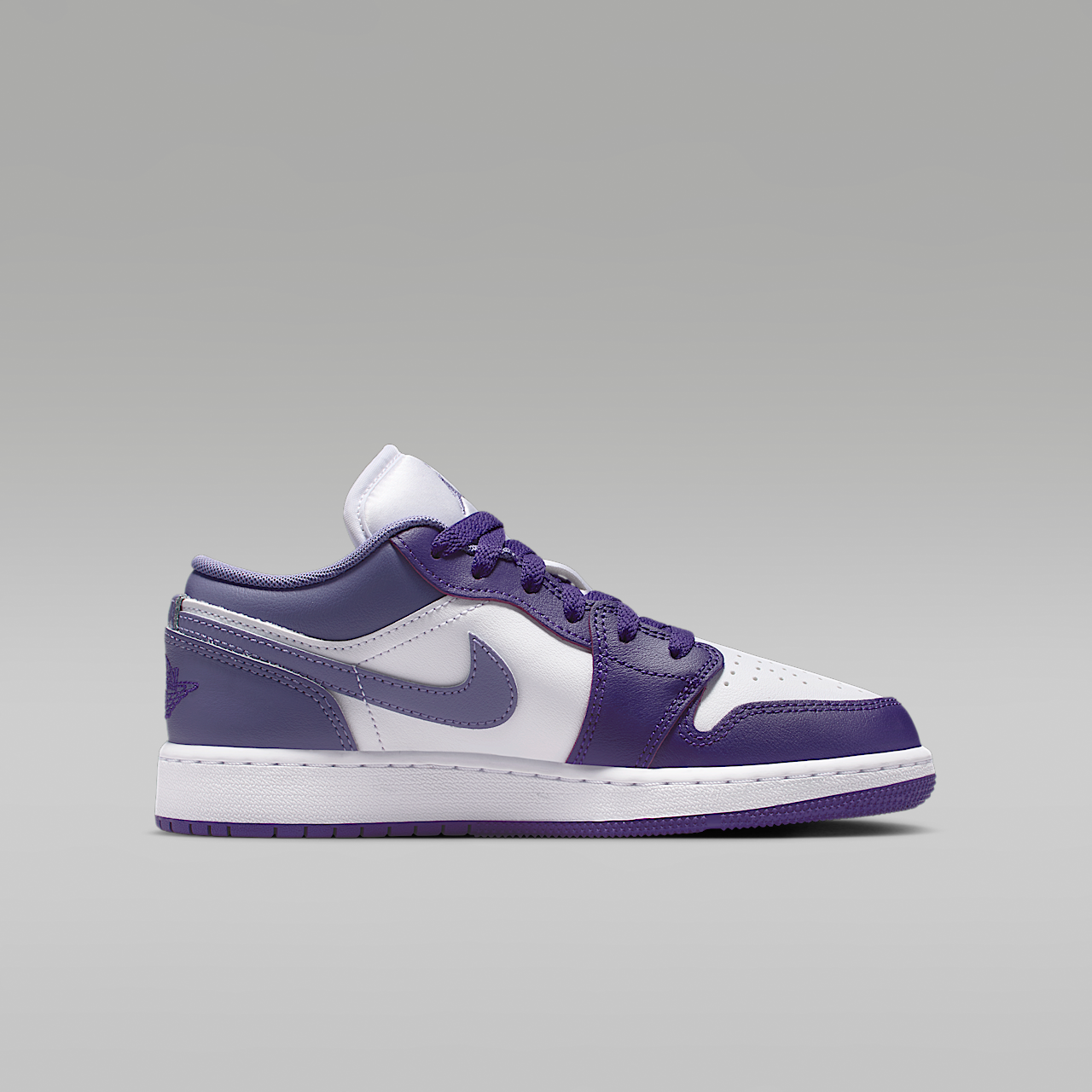 Nike Air Jordan 1 Low sneaker Court Purple/Wit/Dusty Amethyst