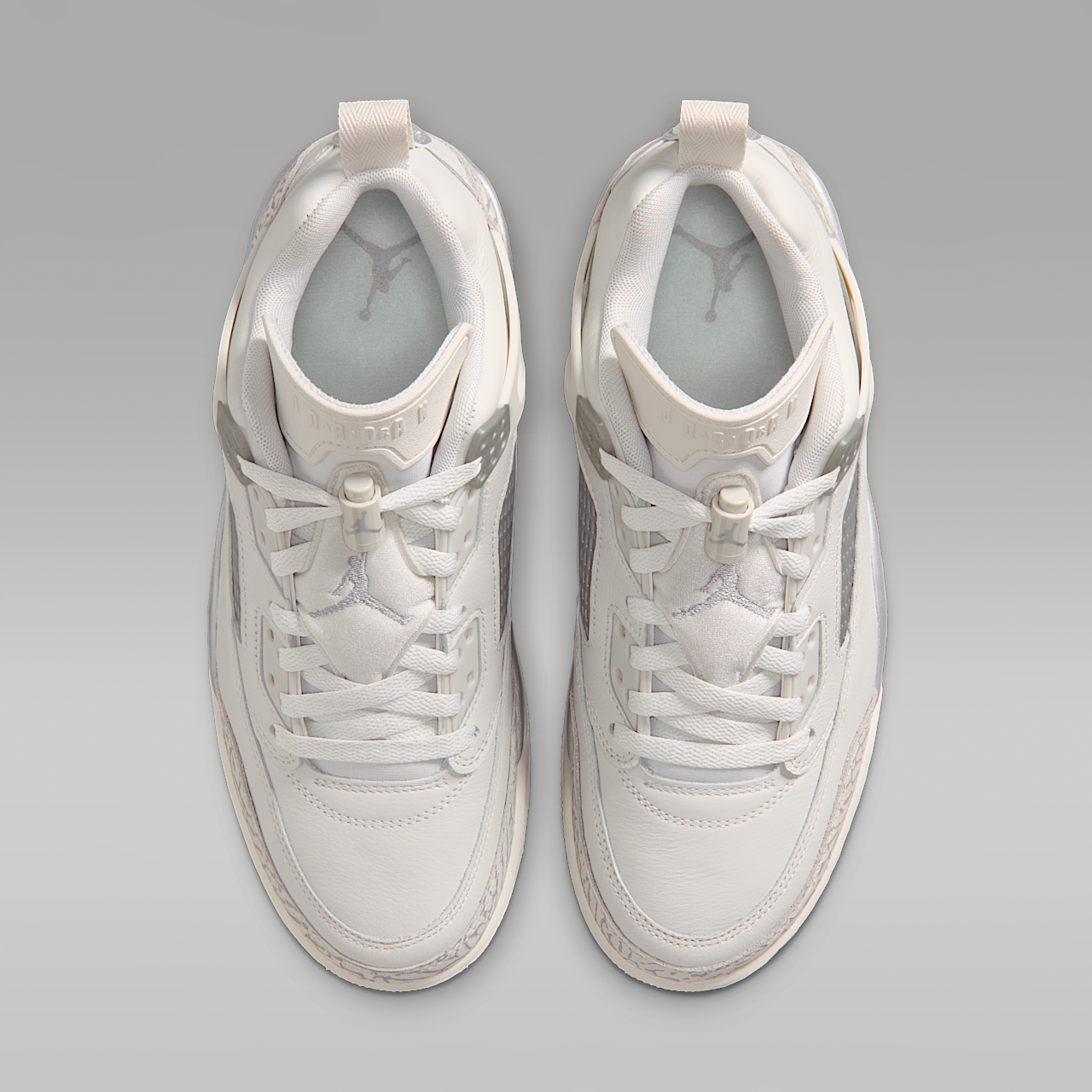 Nike Jordan Spizike Low sneaker Swan/Wolf Grey/Metallic Silver