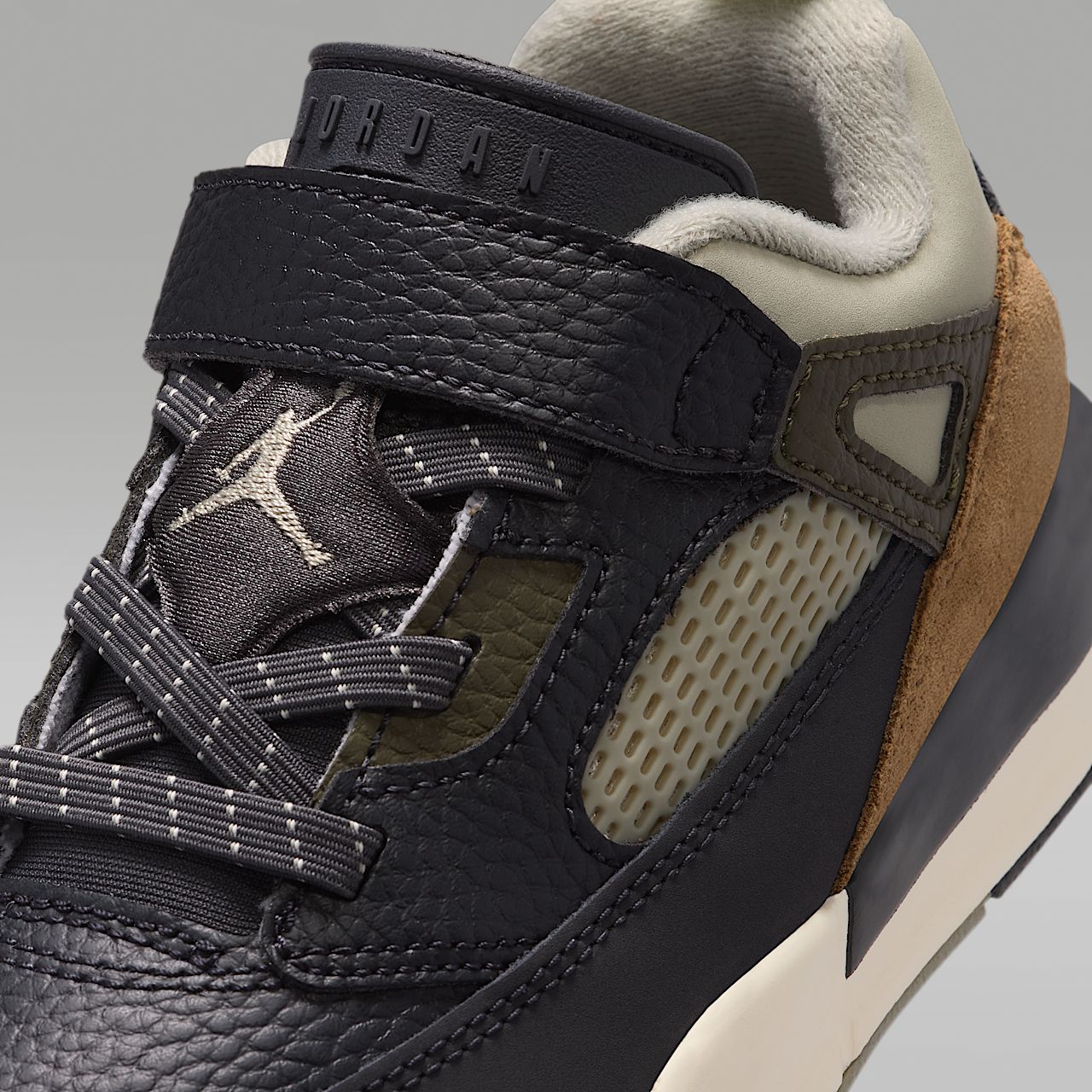 Nike Jordan Spizike Low sneaker Anthracite/Light Wild Mango/Cargo Khaki/Spruce Fog