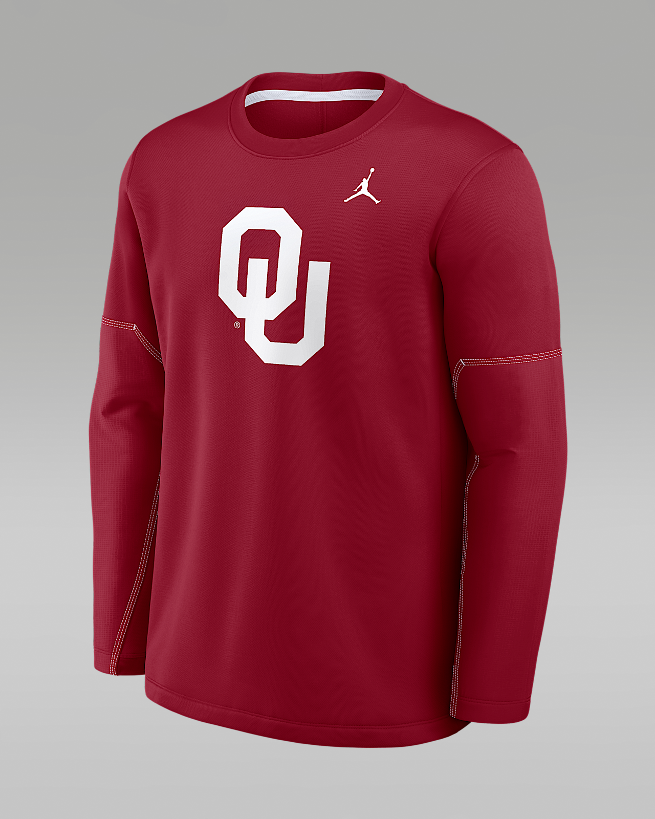 Мужская футболка Oklahoma Sideline Coaches Jordan Brand Therma-FIT College Long-Sleeve
