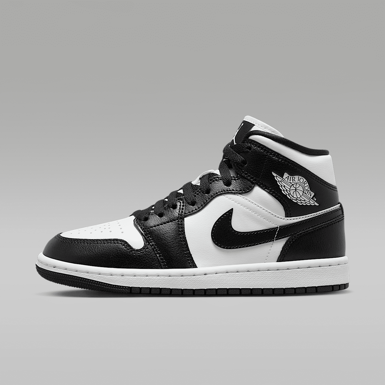 Nike Air Jordan 1 Mid sneaker Wit/Wit/Zwart