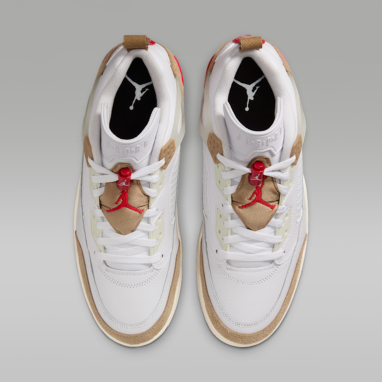 Nike Jordan Spizike Low sneaker Wit/Desert Camo/Sail/Fire Red