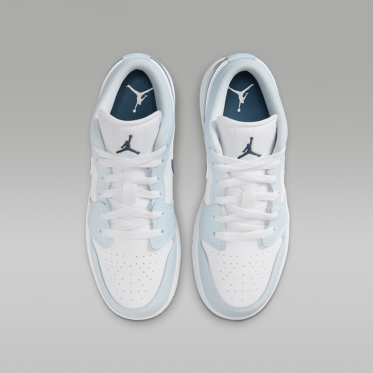 Nike Air Jordan 1 Low sneaker Wit/Aura/Squadron Blue