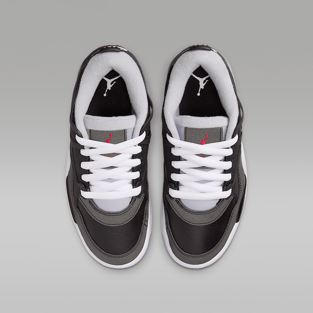Nike Air Jordan 4 RM sneaker Zwart/Wolf Grey/Wit/Fire Red