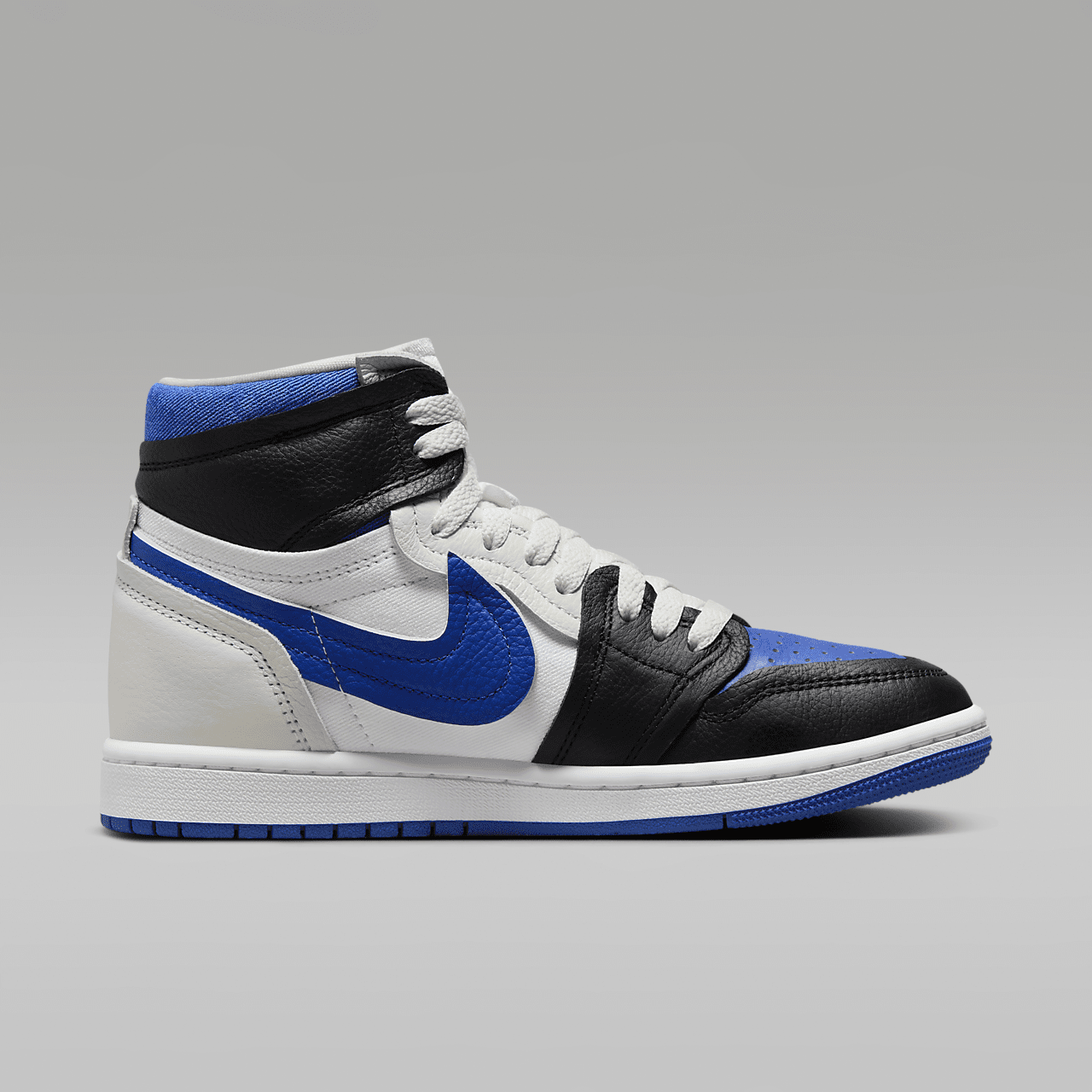 Nike Air Jordan 1 High sneaker Zwart/Wit/Sail/Game Royal
