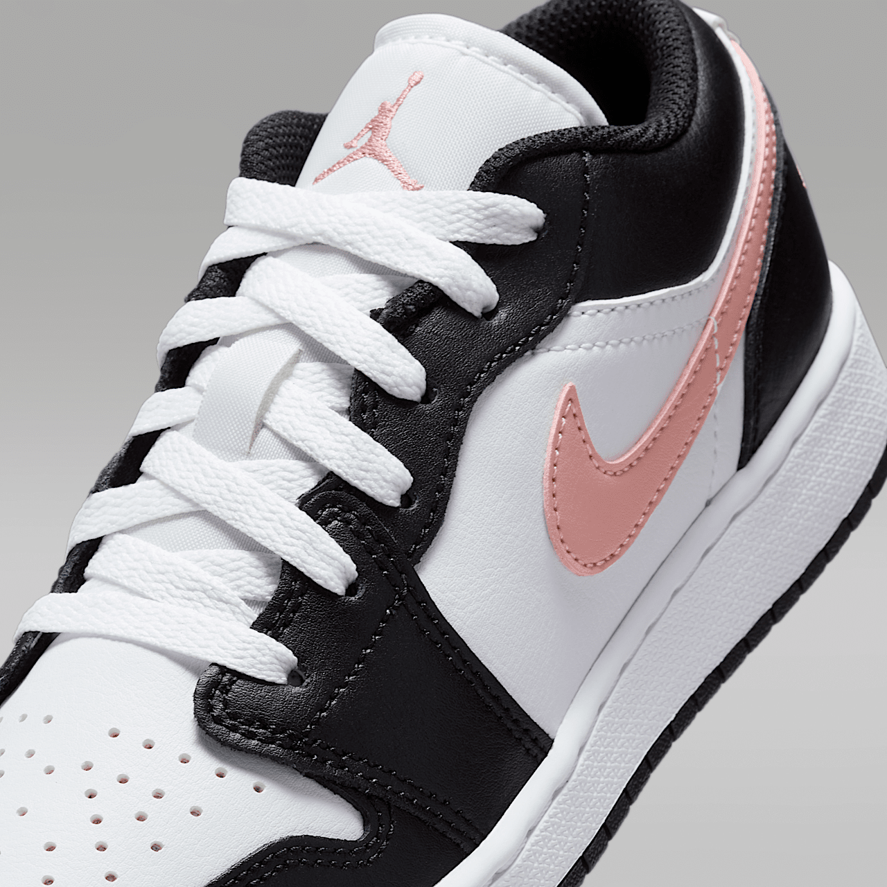 Nike Air Jordan 1 Low sneaker Wit/Zwart/Rust Pink