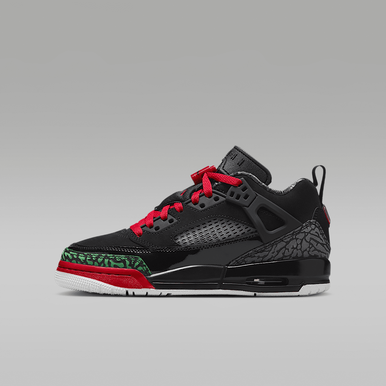 Nike Jordan Spizike Low sneaker Zwart/Classic Green/Wit/Varsity Red