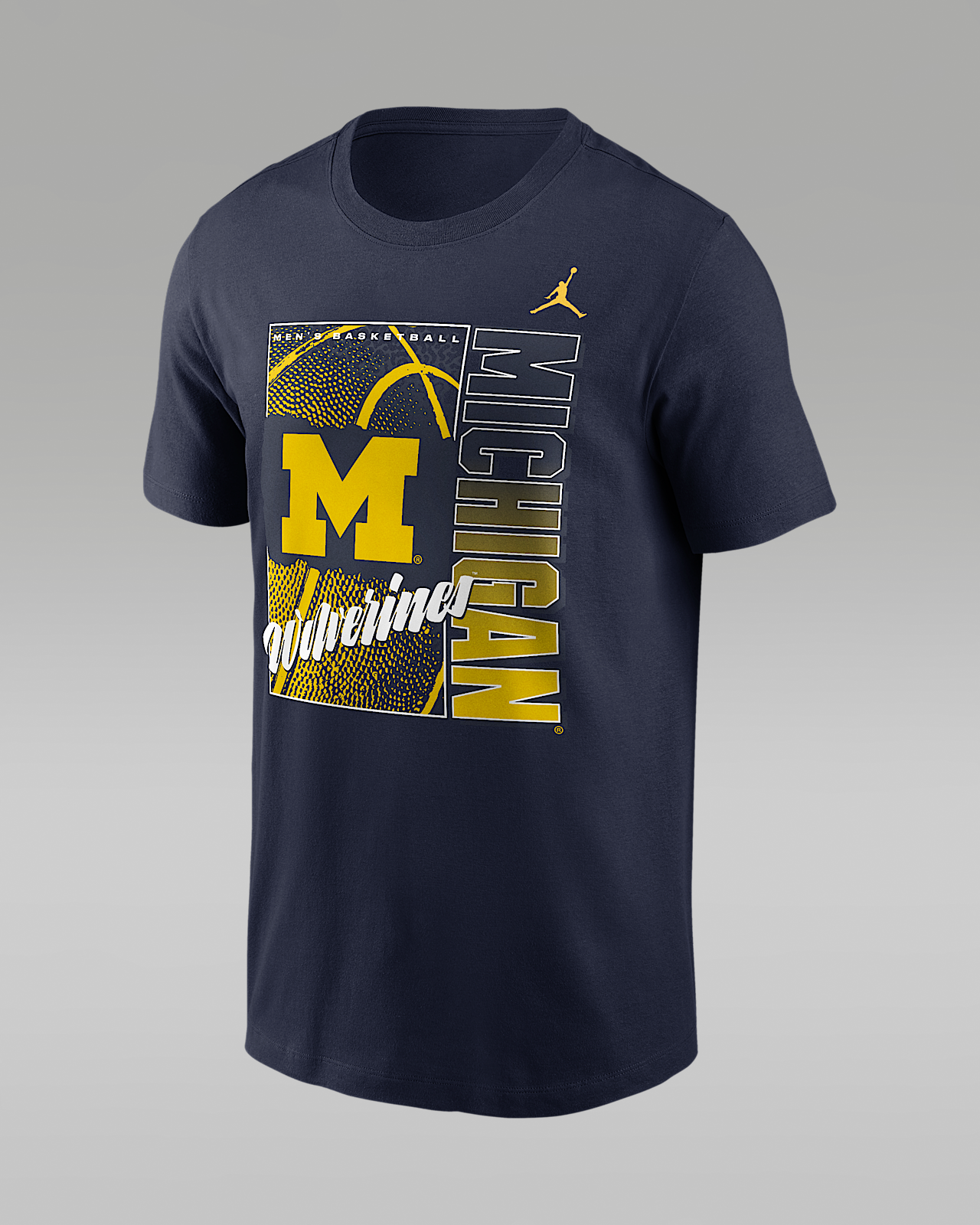 Мужская футболка Michigan Basketball Refresh Jordan Brand College для баскетбола