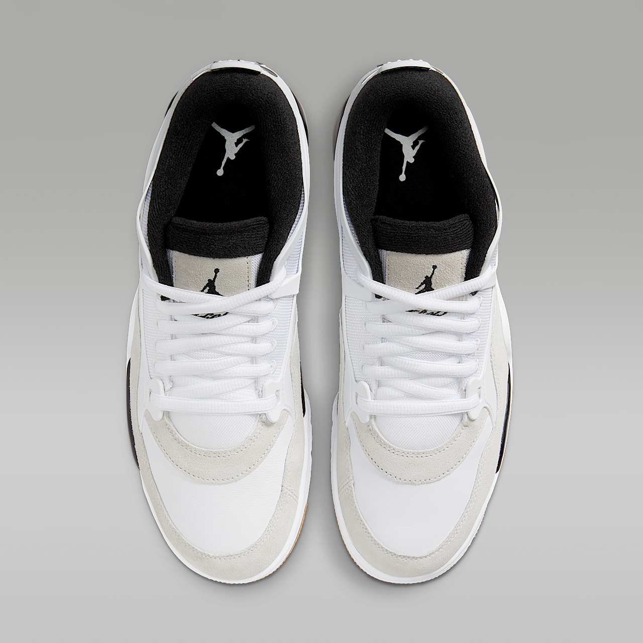 Nike Air Jordan 4 RM sneaker Wit/Neutral Grey/Gum Medium Brown/Zwart