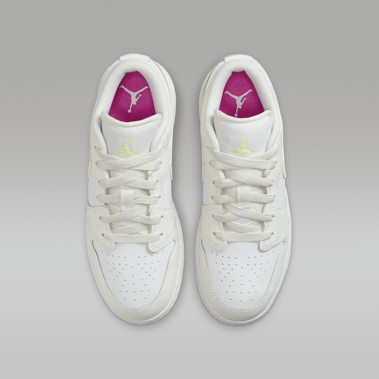 Nike Air Jordan 1 Low sneaker Sail/Wit/Laser Fuchsia/Light Laser Orange