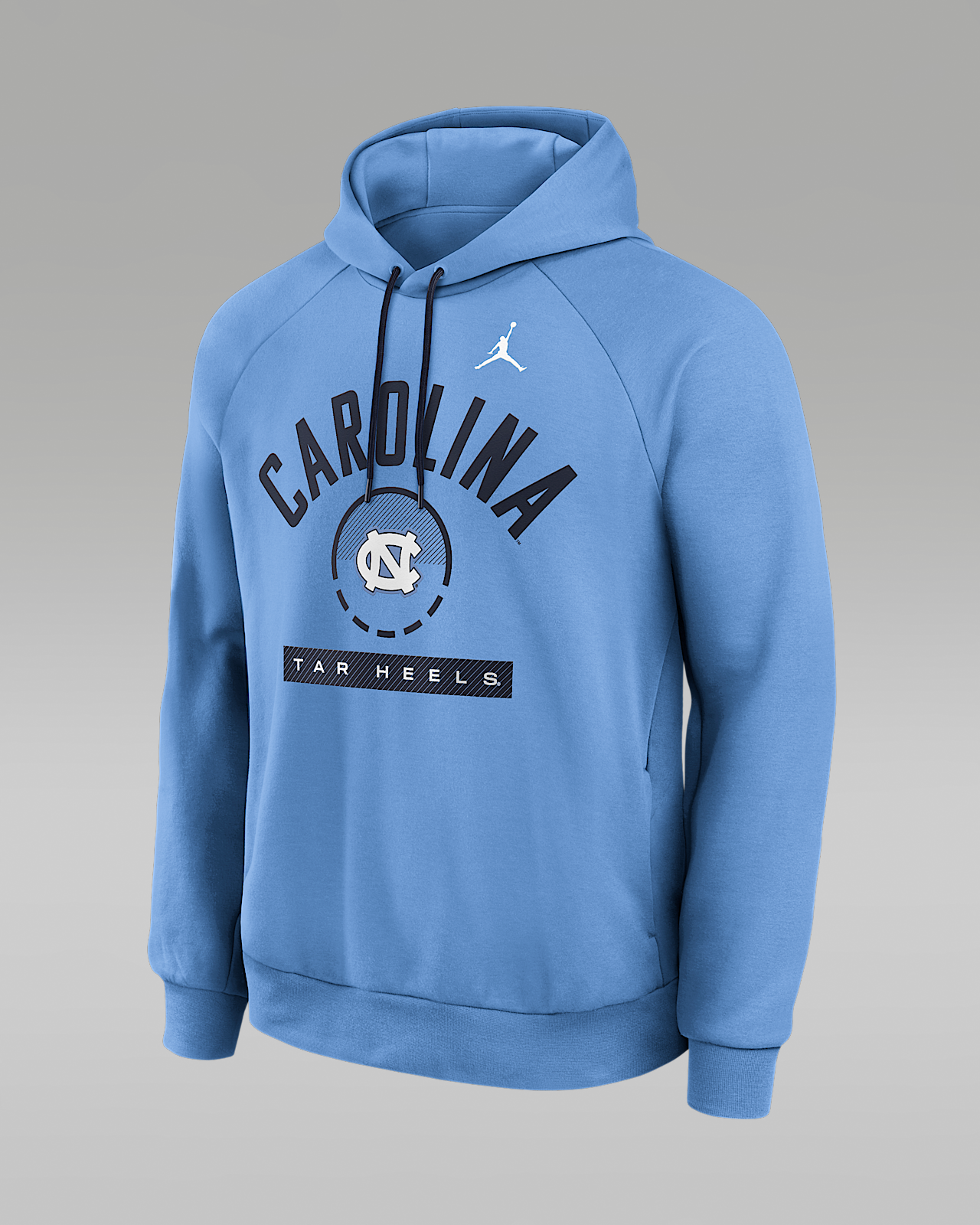 Мужское худи North Carolina Courtside Jordan Brand Dri-FIT College Pullover Hoodie