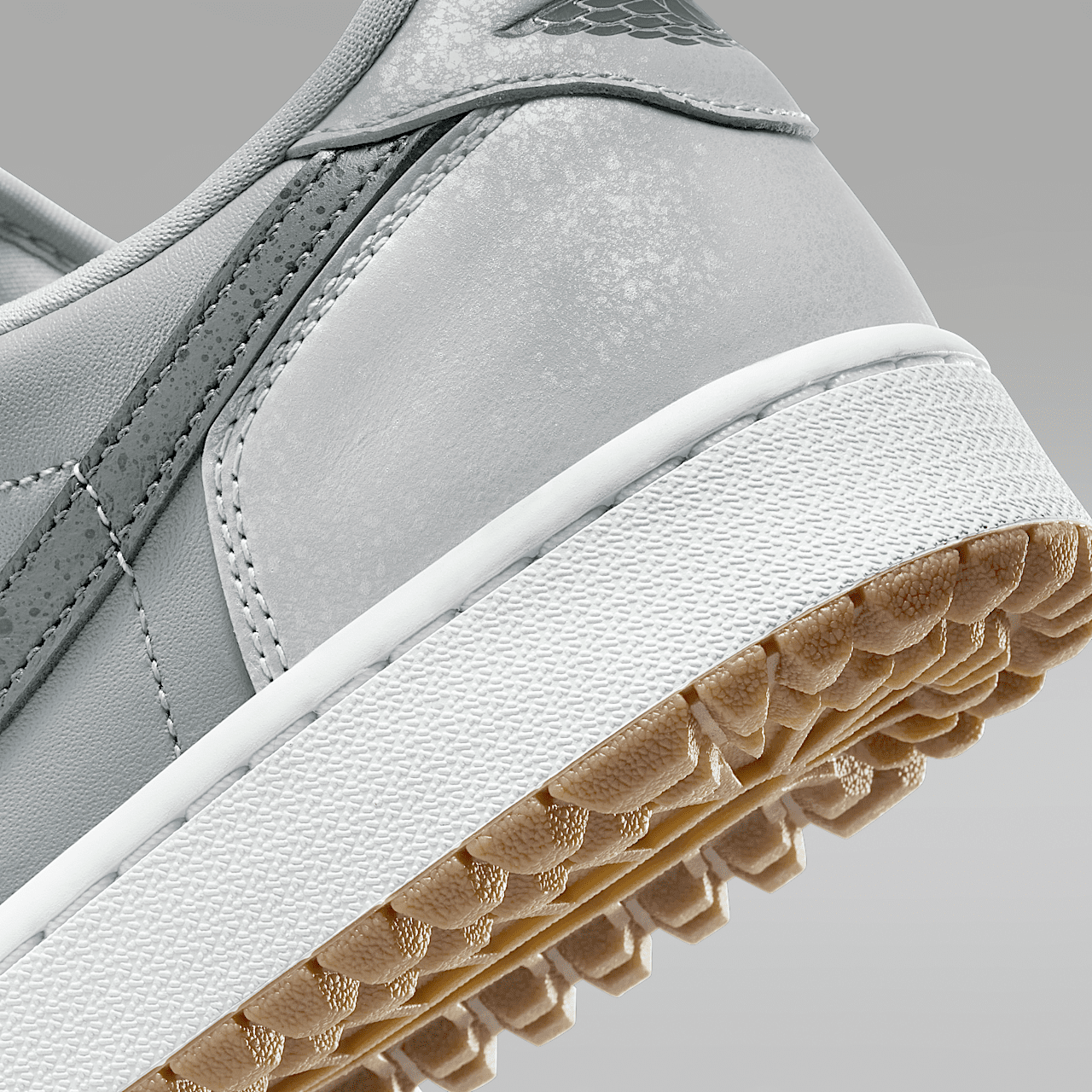 Nike Air Jordan 1 Low sneaker Wolf Grey/Wit/Gum Medium Brown/Iron Grey