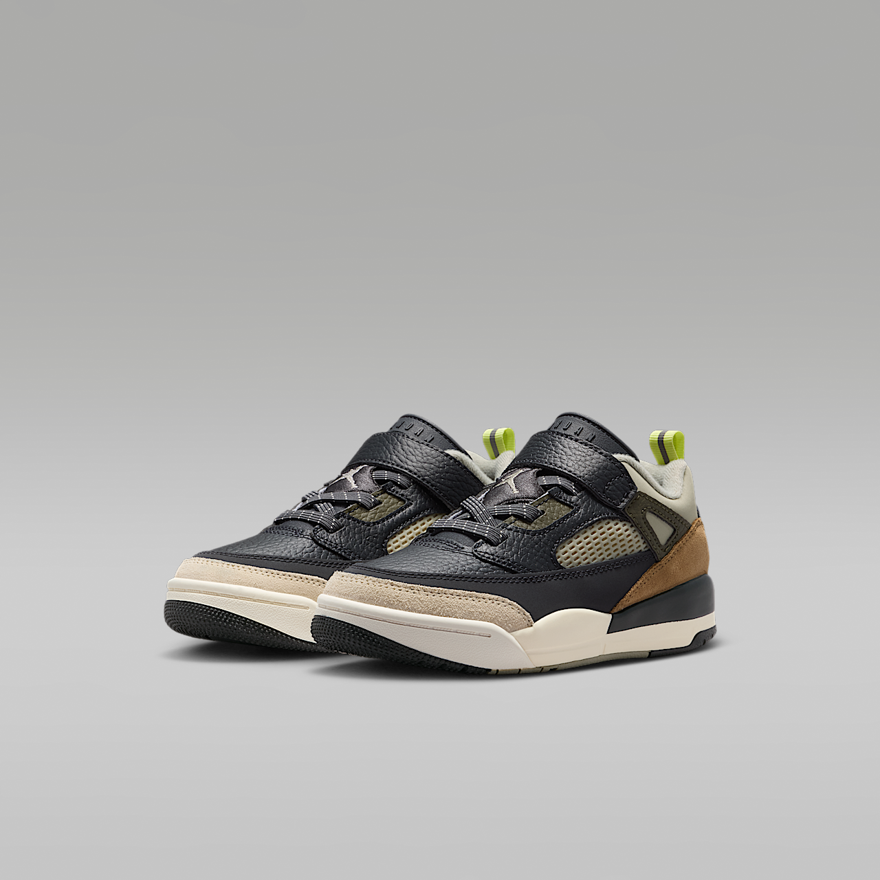 Nike Jordan Spizike Low sneaker Anthracite/Light Wild Mango/Cargo Khaki/Spruce Fog