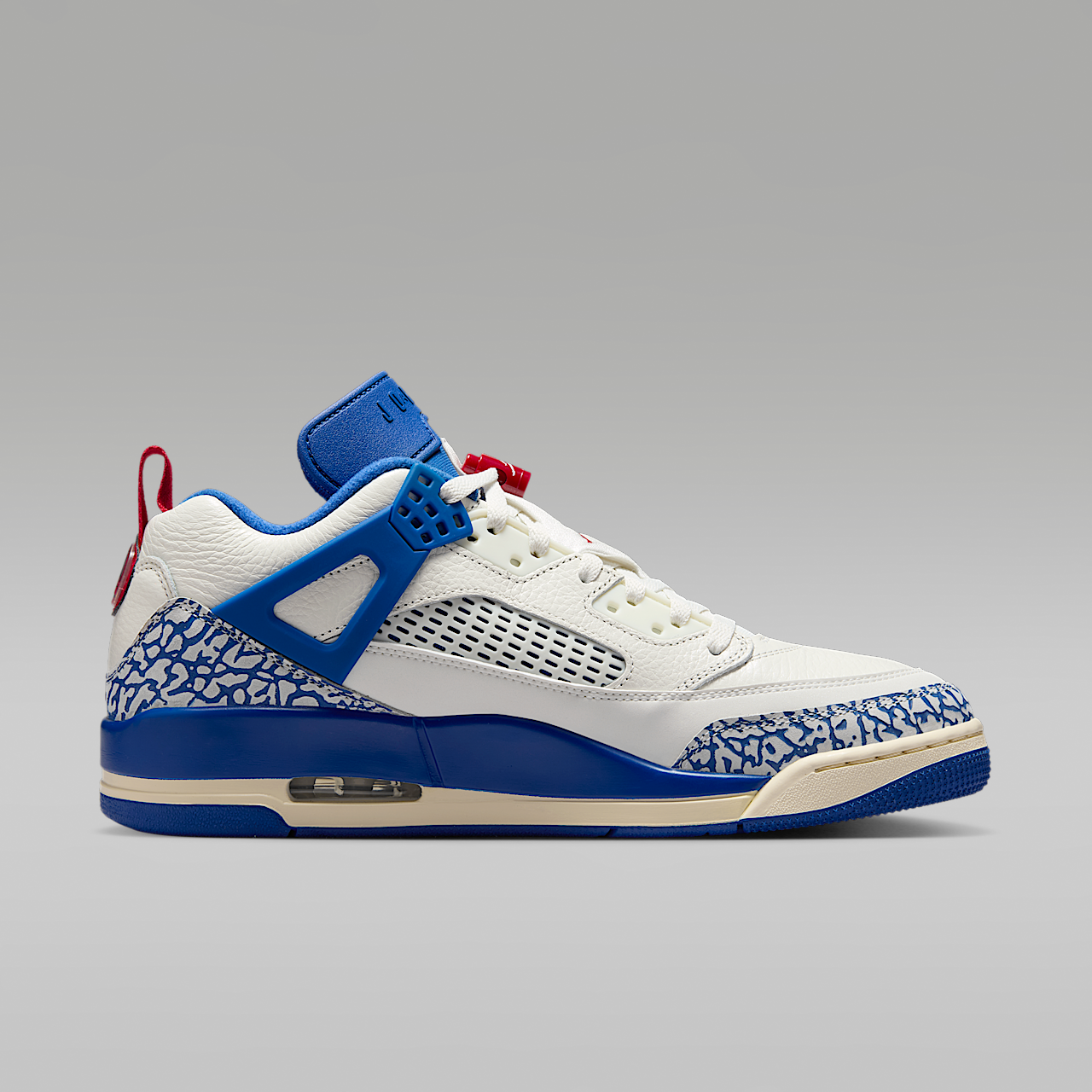 Nike Jordan Spizike Low sneaker Sail/Varsity Red/Muslin/Storm Blue