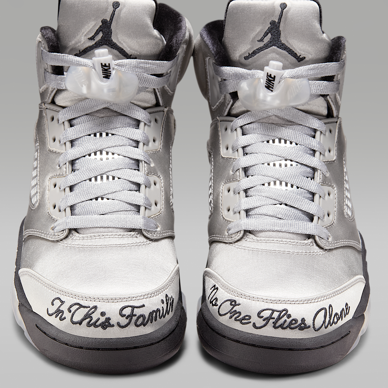Nike Air Jordan sneaker Medium Grey/Metallic Silver/Zwart