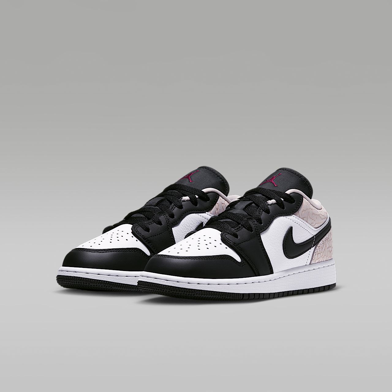 Nike Air Jordan sneaker Zwart/Wit/Light Orewood Brown/Team Red