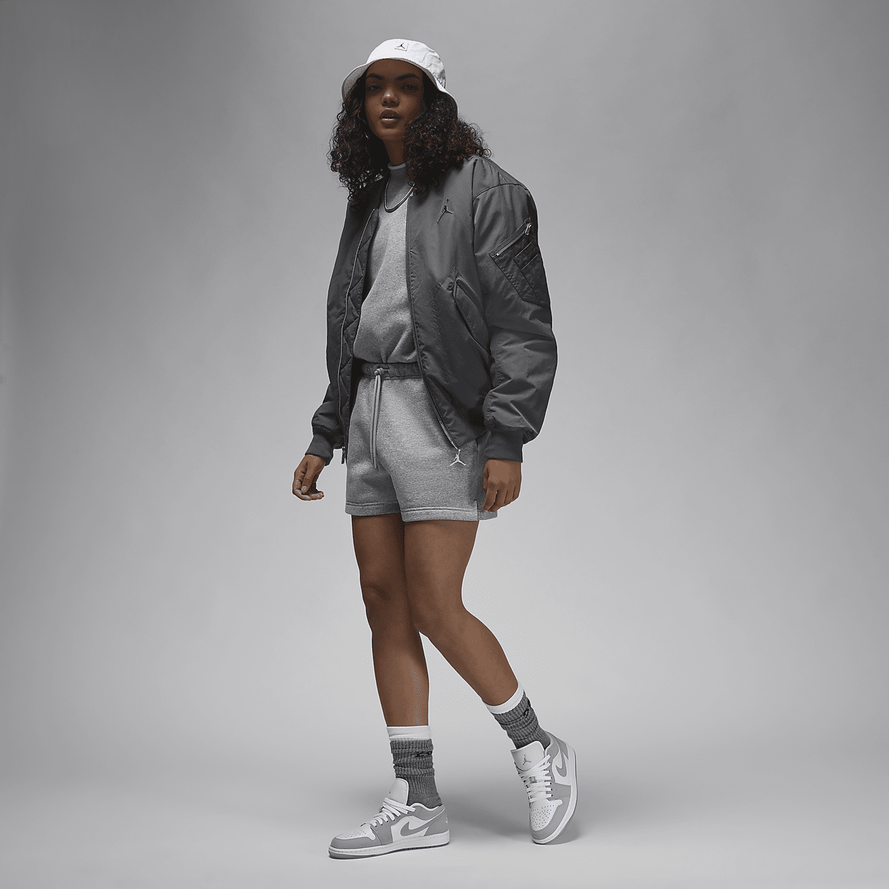 Nike Air Jordan 1 Low sneaker Wit/Aluminum/Wolf Grey