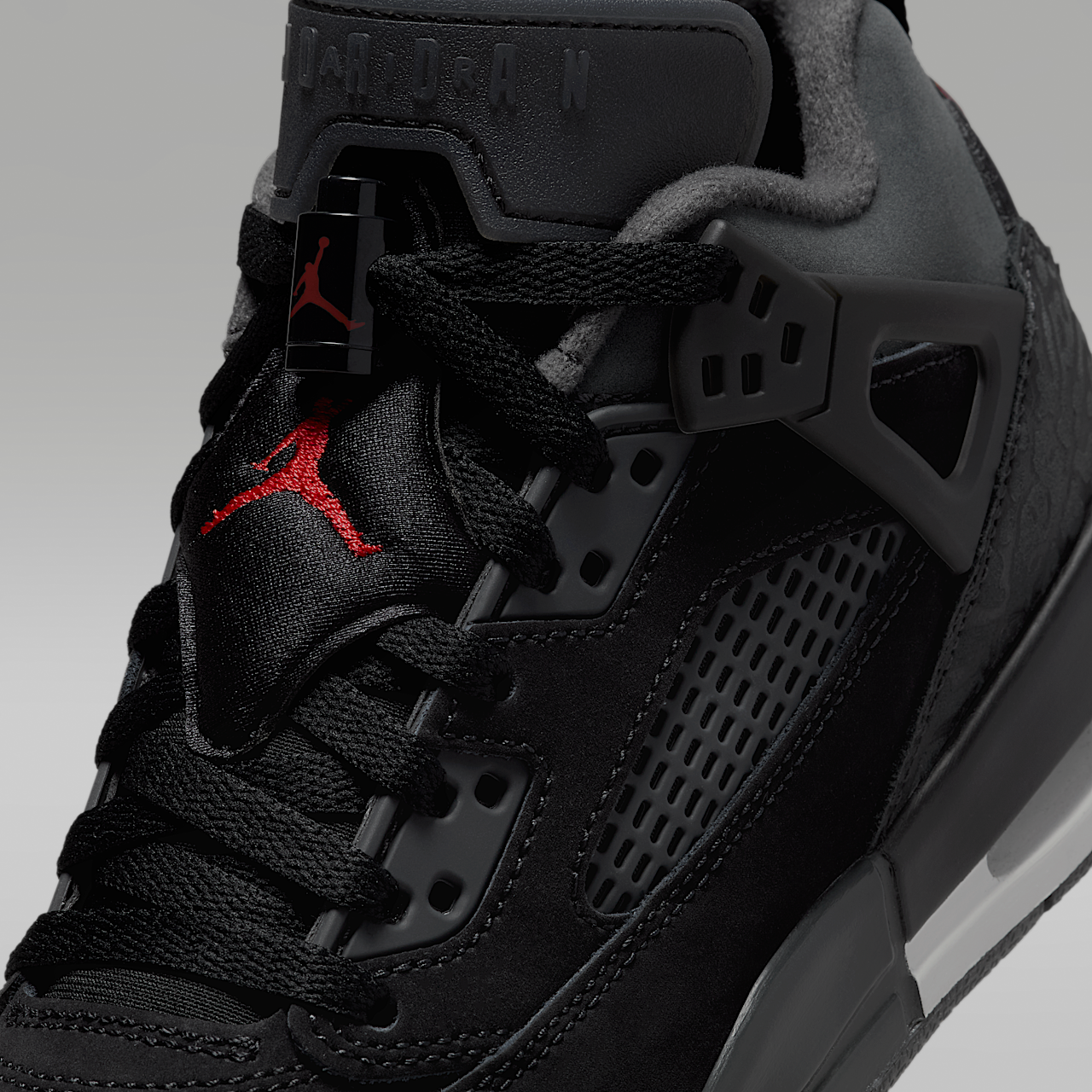 Nike Jordan Spizike Low sneaker Zwart/Anthracite/Summit White/Fire Red