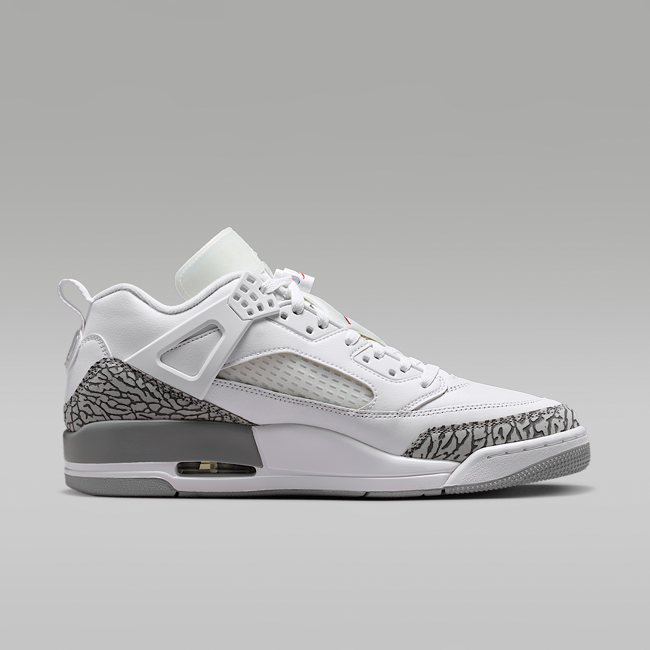 Nike Jordan Spizike Low sneaker Wit/Varsity Red/Cool Grey/Wolf Grey