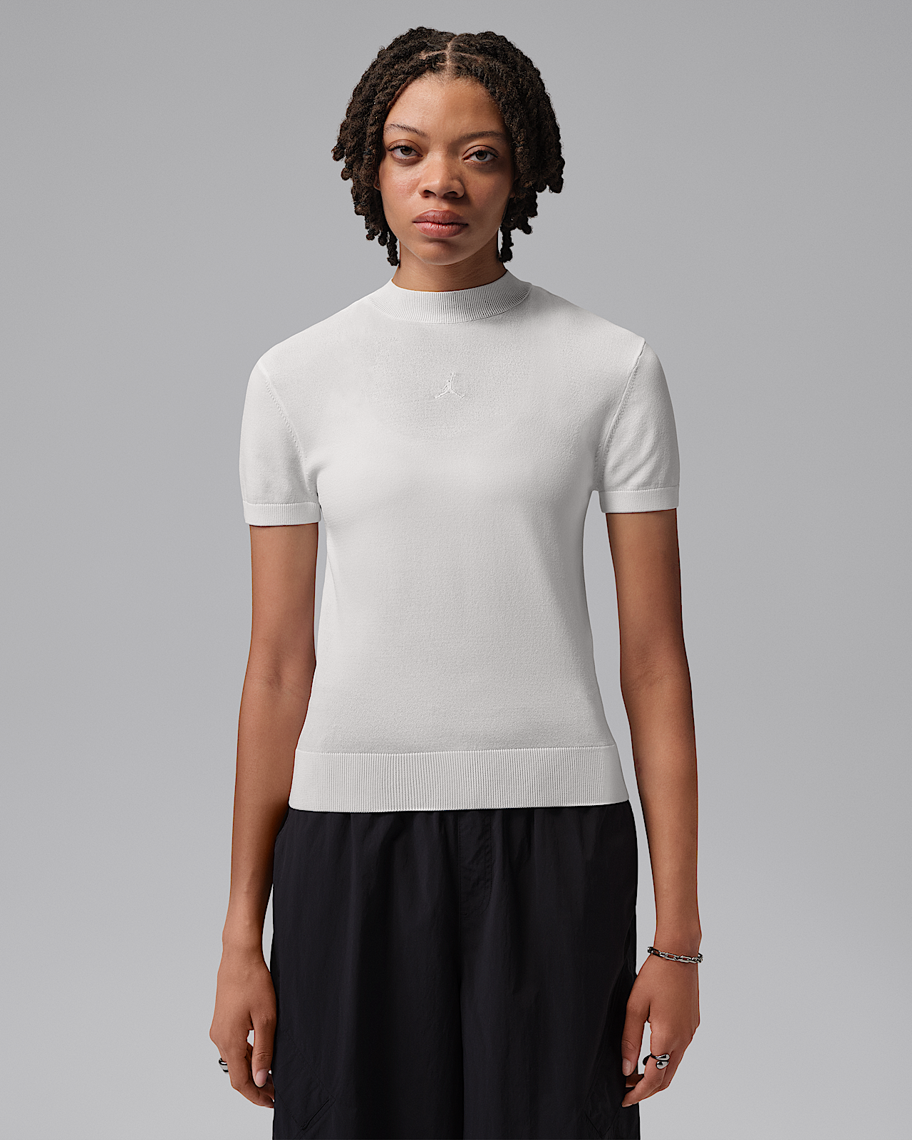 Женские шорты Jordan Sport Mock-Neck Short-Sleeve Golf Top