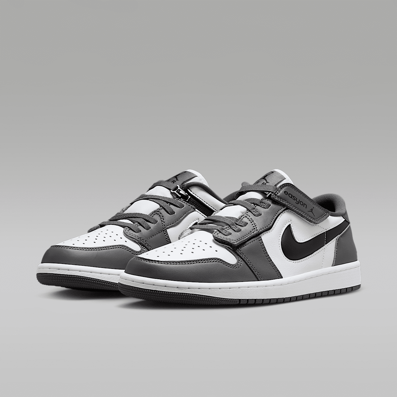 Nike Air Jordan 1 Low sneaker Wit/Iron Grey/Zwart