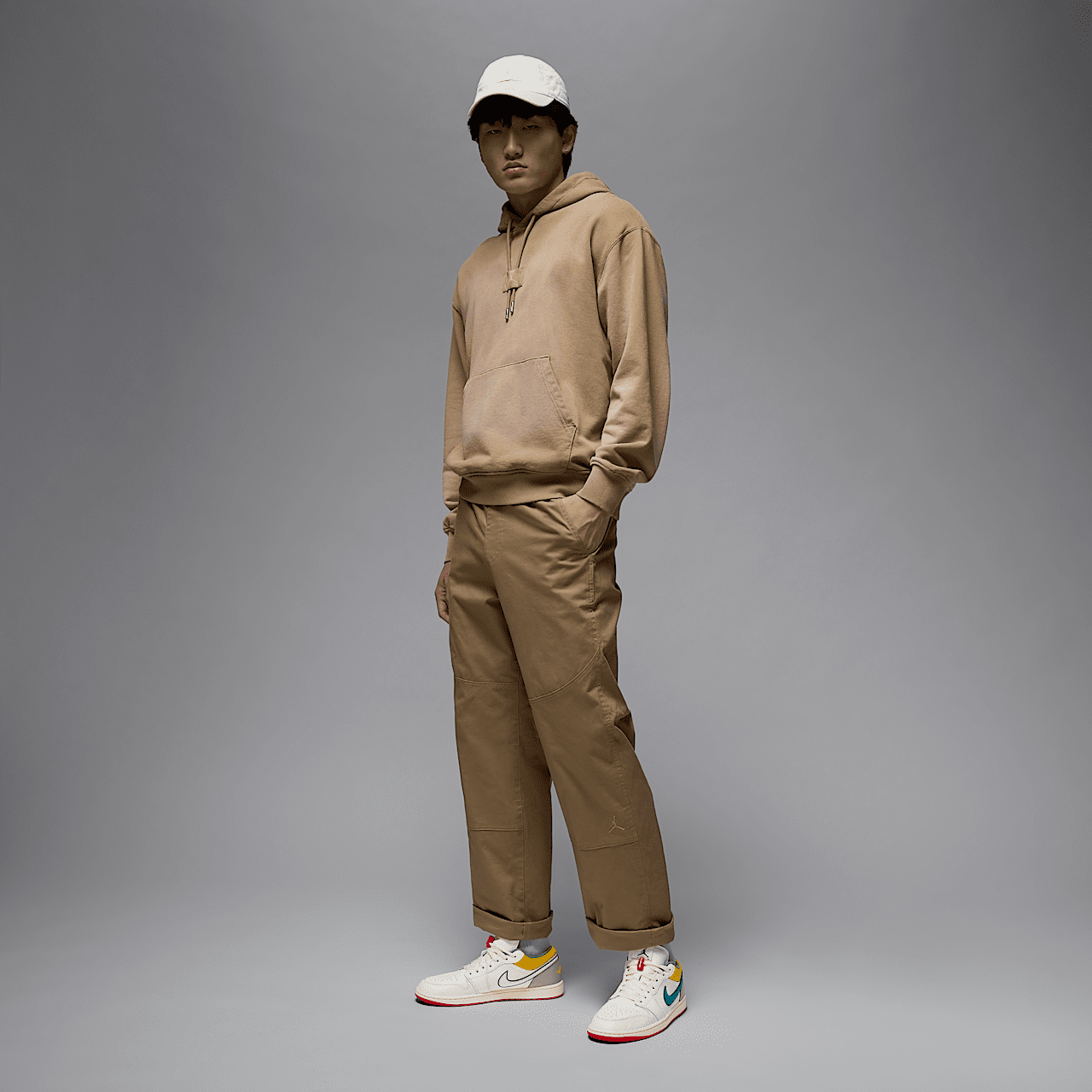 Nike Air Jordan 1 Low sneaker Sail/Cashmere/College Grey/Brave Blue