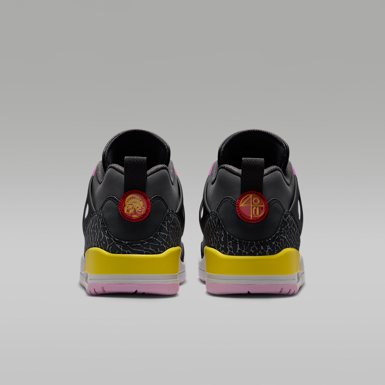 Nike Jordan Spizike Low sneaker Anthracite/Zwart/Wolf Grey/University Red