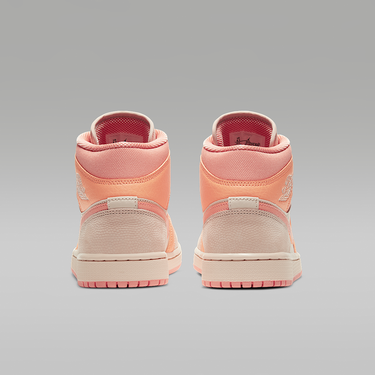 Nike Air Jordan 1 Mid sneaker Atomic Orange/Terra Blush/Shimmer/Apricot Agate