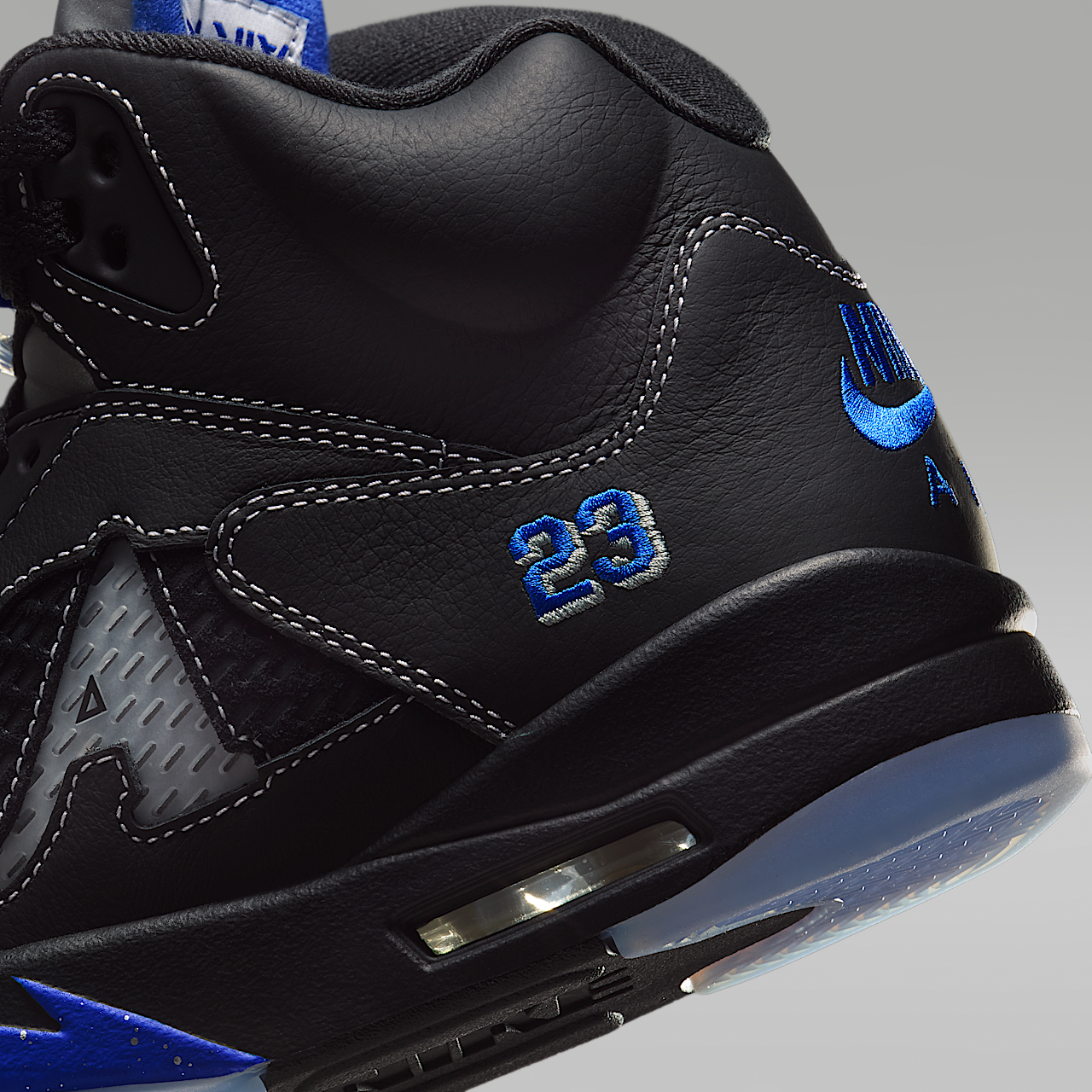 Nike Air Jordan sneaker Zwart/Metallic Silver/Silver/Racer Blue