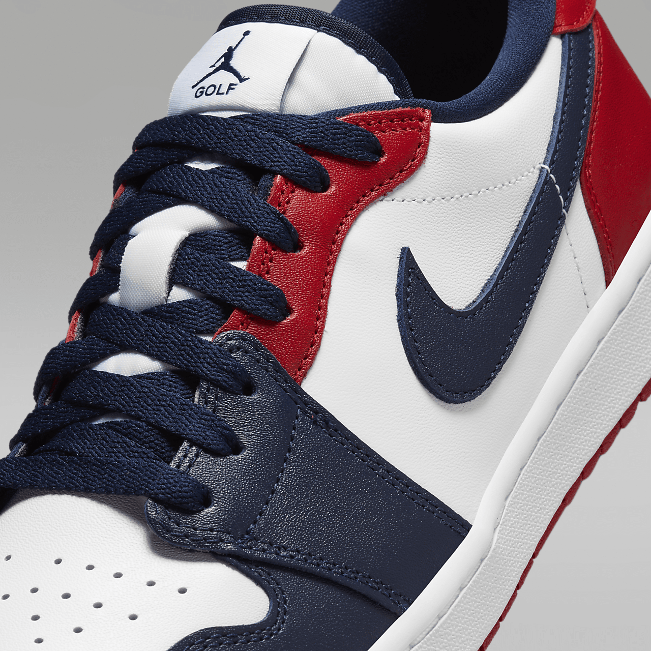 Nike Air Jordan 1 Low sneaker Wit/Varsity Red/Obsidian