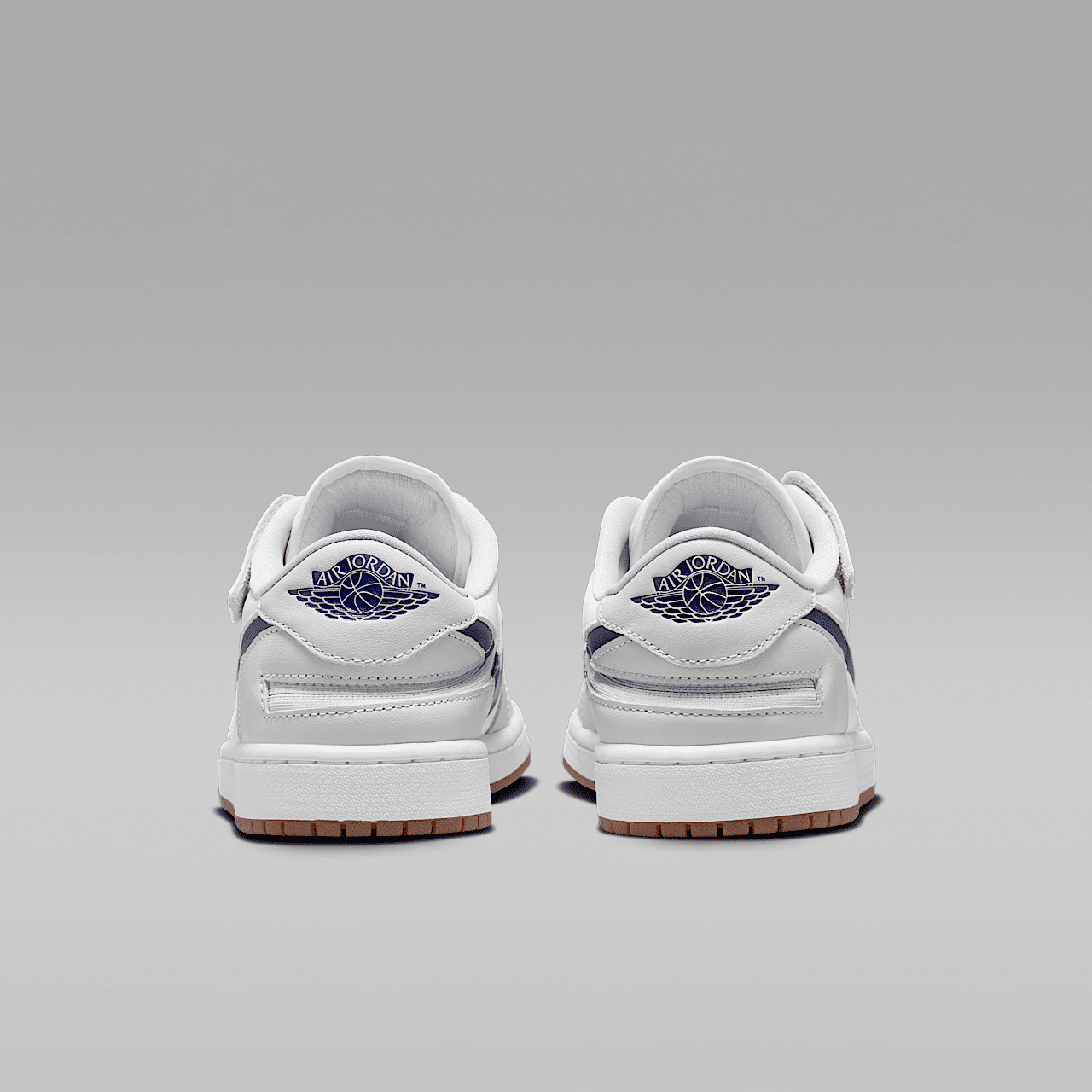 Nike Air Jordan 1 Low sneaker Wit/Neutral Grey/Gum Medium Brown/Midnight Navy