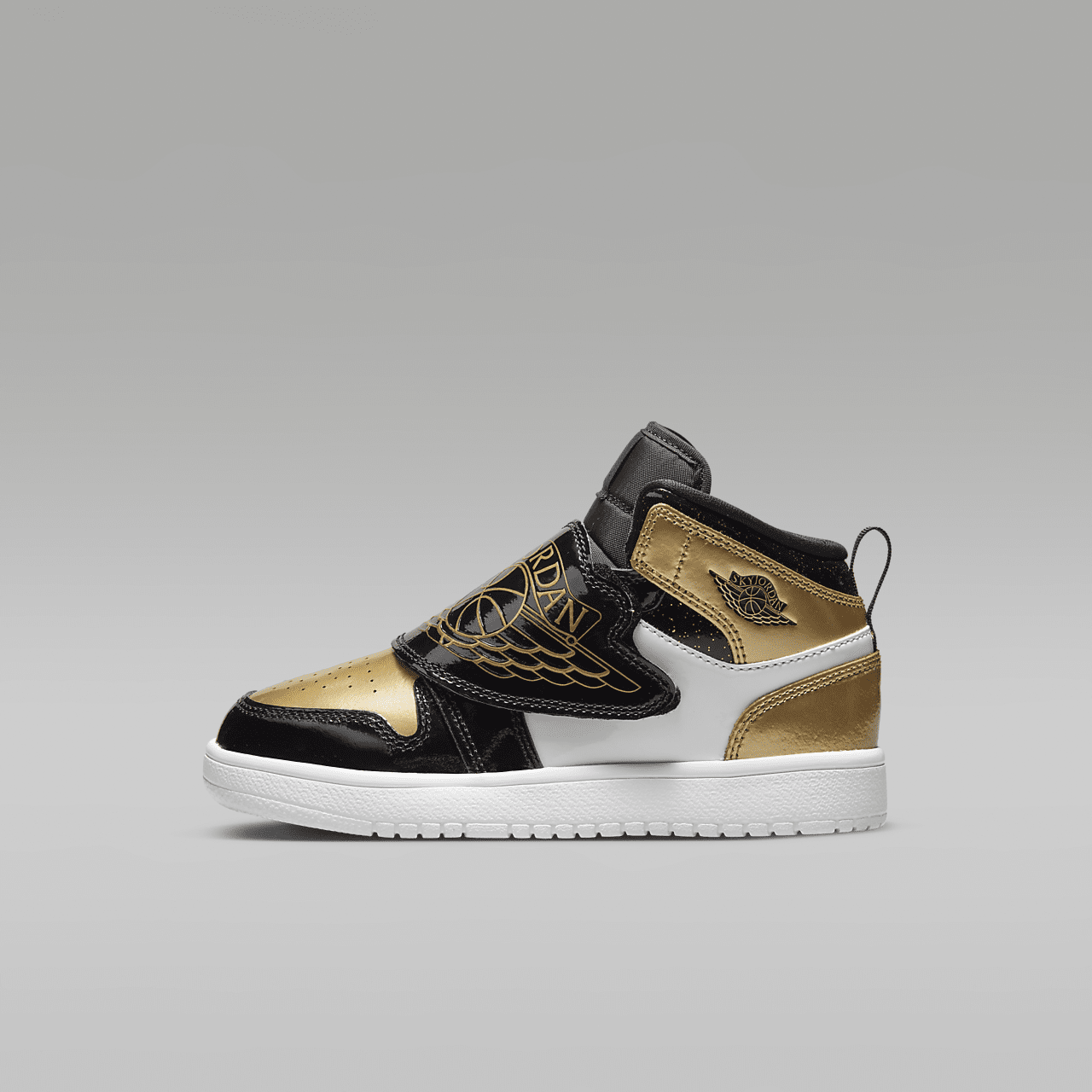 Nike  sneaker Zwart/Wit/Metallic Gold