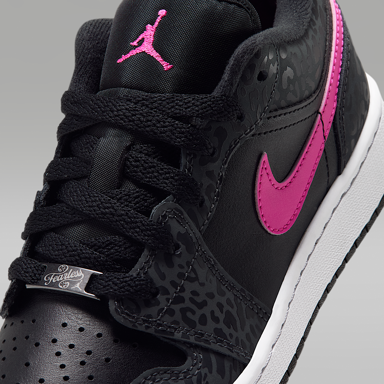 Nike Air Jordan sneaker Anthracite/Zwart/Wit/Laser Fuchsia