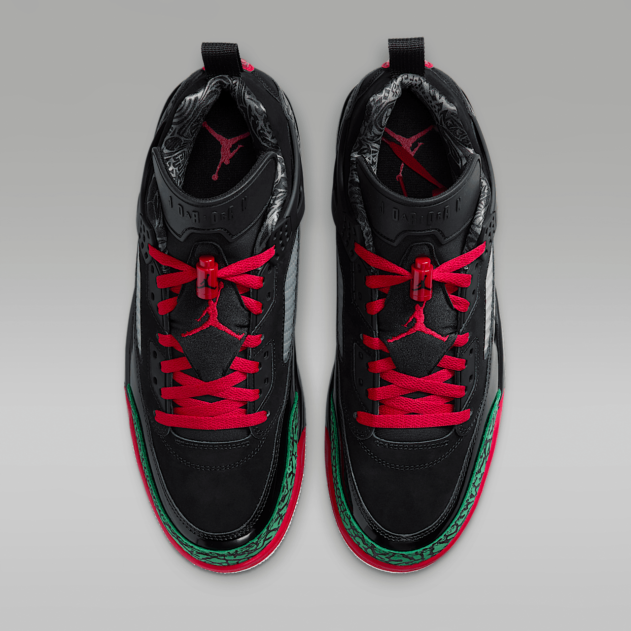 Nike Jordan Spizike Low sneaker Zwart/Classic Green/Wit/Varsity Red